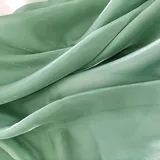 Anevous 2m x 150cm Satin Organza Stoff, Dekostoff zum Nähen Meterware, Laser Farbverlauf Gazestoff, Organza Spitze Satin Lasertuch für DIY Bekleidung Vorhänge Tischdecken Deko,Grün