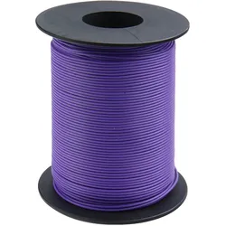 Donau Elektronik Donau Kupferschaltlitze 0,25 mm2 / 50m auf Spule violett, Kupfe