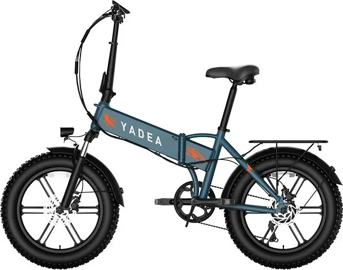YADEA Rover faltbares E-Bike mit fettreifen Reifen, grün, 20 x 4,0, Rahmen aus Aluminiumlegierung. Hochleistung; Lithium-Akku. Geländegängig. Federung. CE-konform. Hergestellt und versendet aus Europa.