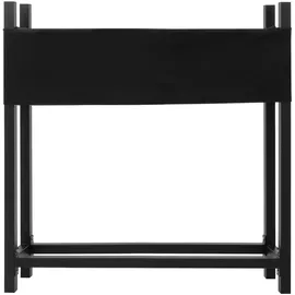 ML-Design Kaminholzregal Metall mit Abdeckung 113 x 25 x 115 cm Anthrazit