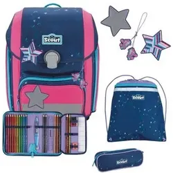 SCOUT 76400815100 Schulranzen-Set 4-teilig Genius DIN Pretty Star