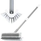 Maximex Besen Doppelseitig mit Abziehlippe Silber