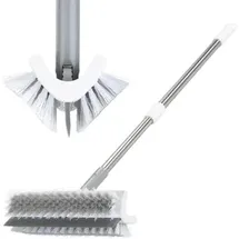 Maximex Besen Doppelseitig mit Abziehlippe Silber