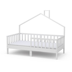 Livinity Kinderbett Jugendbett Justus mit Matratze 80×160 cm weiß 86.5 cm x 168 cm