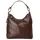 Samantha look Henkeltasche Leder Brown
