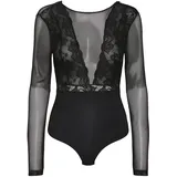 Pieces Body »PCSICCA LS BODYSTOCKING NOOS«, schwarz
