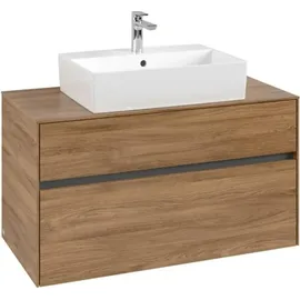 Villeroy & Boch V&B Waschtischunterschrank Collaro 100x54,8x50cm, WT mittig, kansas oak