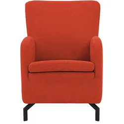 DOMO Collection Sessel Dallas orange schwarz Stoff