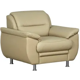 sit&more Sessel Mailand Kunstleder 99 x 85 x 90 cm Beige