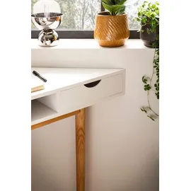 Epcom Eckschreibtisch Kiefer lackiert / Weiß