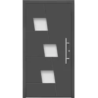 Aluminium-Haustür Moderno M550/B 110 cm x 210 cm Anthrazit Metallic Anschlag R