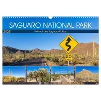 Calvendo SAGUARO NATIONAL PARK Heimat des Saguaro-Kaktus (Wandkalender 2026