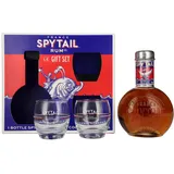 Spytail Cognac Barrels Spirit Drink 40% Vol. 0,7l in Geschenkbox mit 2 Gläsern