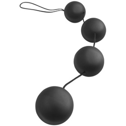 Liebeskugeln 'Deluxe Vibro Balls“ für Beckenbodentraining | auch anale Region analfantasy Beckenbodentrainer 1 St schwarz