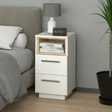 Vicco Nachtschrank Beatrice 36 x 36 x 68 cm Weiß