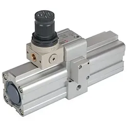 Doppelkolben-Druckverstärker (Booster) mit Regler, G 1/8", Kolben-Ø40