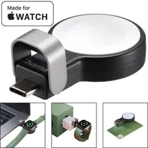 Hama USB-C Ladegerät schwarz für Apple Watch Serie