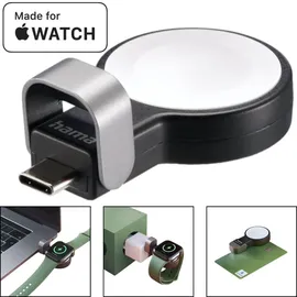 Hama USB-C Ladegerät schwarz für Apple Watch Serie
