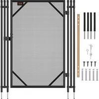 Vevor Poolzaun-Tor, 4 x 2,5 Fuß, einfache DIY-Installation für unterirdisches Pooltor, Poolzaun-Tor-Set mit Edelstahlriegel, abnehmbarer