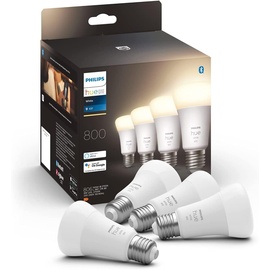 Philips Hue White E27 Viererpack 4x800lm 60W