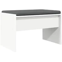 vidaXL Flurbank mit Kissen 63 x 38 x 40 cm Weiß