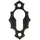 MS Beschläge Rosette Türbeschlag BB PZ Schmiedeeisernes Design Schwarz
