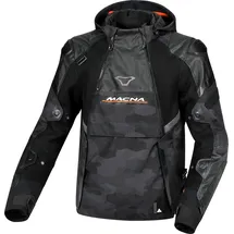 Macna Bradical Camo wasserdichte Motorrad Textiljacke, schwarz/camouflage, M