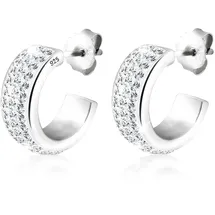 Elli Creolen 925 Sterling Silber weiß onesize