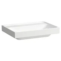 Laufen Meda Waschtisch H8101140001121 65x46cm, unterbaufähig, ohne Überlauf, ohne Hahnloch, weiß