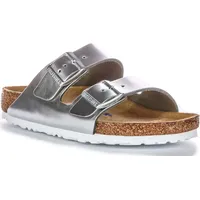 Birkenstock Two Adj Strap Arizona BS Ledersandalen in Silber – 7.5 UK - 41 EU - 10/10.5F & 8/8.5M US / Silver - Silber - 41