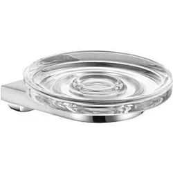 Keuco Seifenablage Moll 12755019000 Echtkristall Schale, chrom