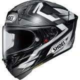 Shoei X-SPR Pro Escalate, Integralhelm - Schwarz/Weiß/Grau - XS