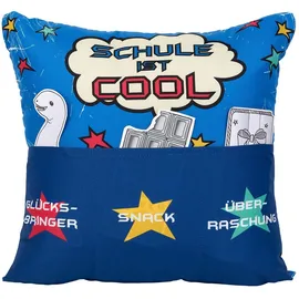 Hergo Creation Sofahelden Kissen Schulanfang Jungs - Schule ist cool