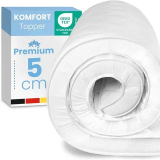 eloneo Komfortschaum Matratzen Topper 200 x 200 x 5 cm