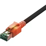 SACON CS1OSADAD0020 - Cat.6a LED Patchkabel, DualBoot, S/FTP schwarz, 2 m
