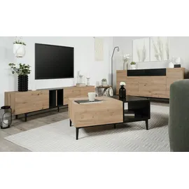 les tendances Nola TV-Lowboard 195 x 48 x 37 cm Braun/Holz
