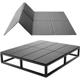 Vevor Bunkie Board Queen Size, 204x153 cm Faltbares Matratzenstützbrett mit Klettbändern, PP-Kern mit 600D Oxford-Gewebe, Anti-Durchhängen für Metallrahmen, Etagenbetten &