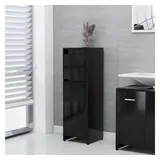 vidaXL Badezimmerschrank 30 x 90 x 30 cm Schwarz
