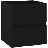 vidaXL Waschbeckenunterschrank Schwarz 41x38,5x45 cm Holzwerkstoff