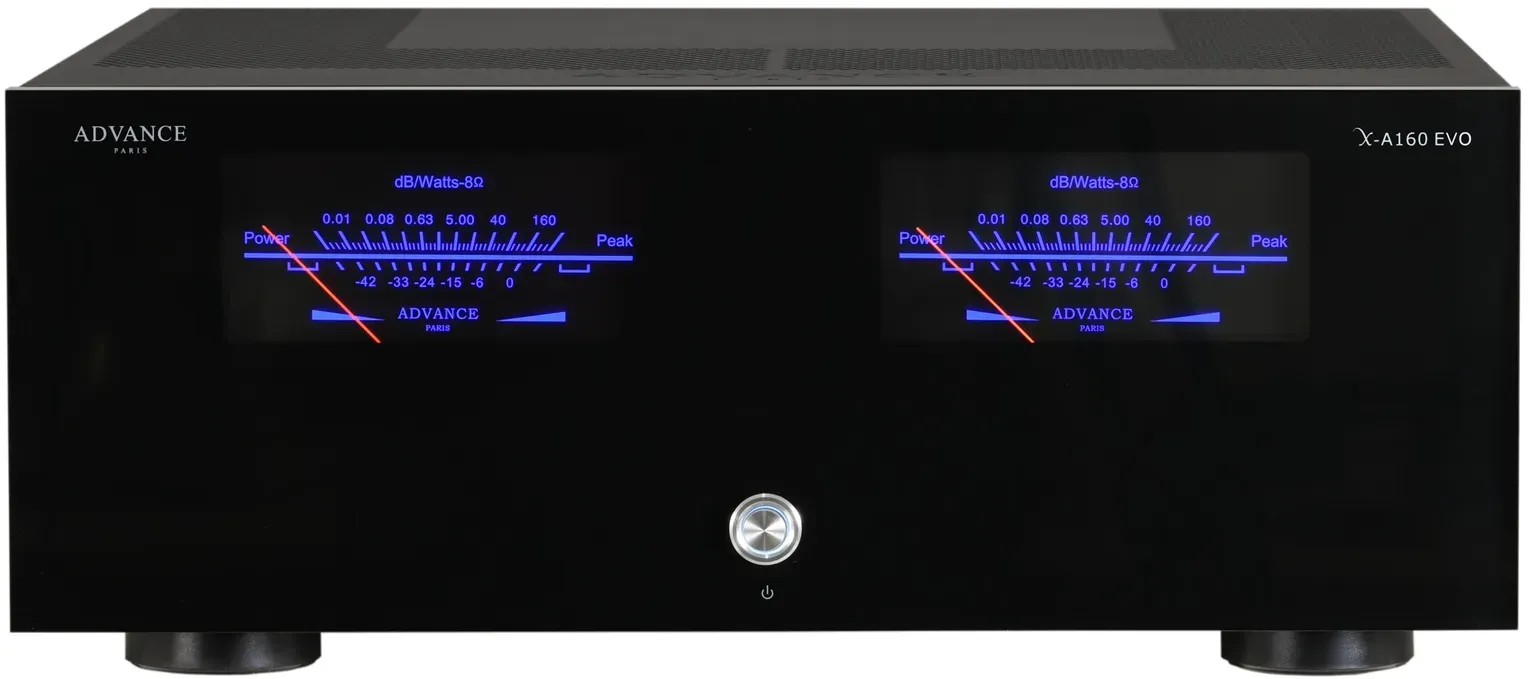 Advance Paris X-A160EVO Stereo Endverstärker Endstufe 2x 160W VU-Meter schwarz