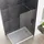 Boromal Eckdusche mit Falttür 90 x 90 cm transparent 6mm ESG