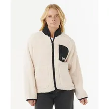 Rip Curl Shore Break Zip Fleece Off White/Black M