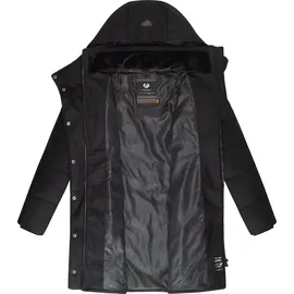 Ragwear Wintermantel "Pavla Coat", Damen, Gr. XL (42), schwarz, Obermaterial: 100% Polyester. Innenfutter: 100% Polyester. Wattierung: 100% Polyester, tailliert ca.