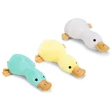 beeztees Ente Peppin - Hundespielzeug - Plüsch - Gelb - 36x23x9 cm