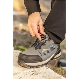 Högert FULDE Sicherheitsschuhe LACE SYSTEM S3S SR FO ESD, Halbschuhe, EPA-Zone, Schutz vor elektrostatischer Entladung, Schnelle und einfache Schnürregul... - Schwarz - 46