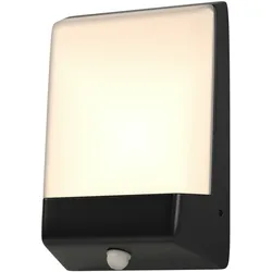 Maytoni Moderne Outdoor Wandleuchte Row LED incl. Graphit aus Aluminum und Kunststoff Energieeffizient 9W für Gärten, Terrassen, Außenanlagen