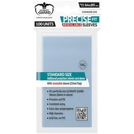 Ultimate Guard Precise-Fit Sleeves wiederverschließbar Standardgröße Transparent (100)