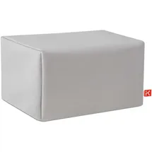 Konsimo RAMBE Gartentisch Abdeckung 200 x 100 x 20 cm Hellgrau