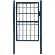 vidaXL 2D Zauntor (Einzeltor) 106 x 170 cm Anthrazitgrau