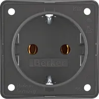 Berker Schuko-Steckdose Anthrazit matt